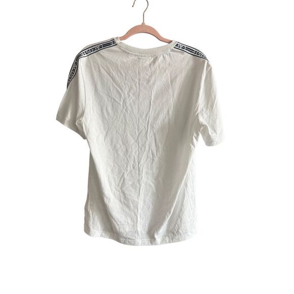 NWT Lacoste Mens White Regular Fit Logo Stripe Short Sleeve T-Shirt Size Medium - Picture 5 of 13